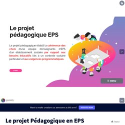 Le projet Pédagogique en EPS by l.vacaresse on Genially