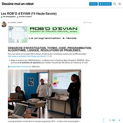 Les ROB'O d'EVIAN (74 Haute-Savoie) - Activités scolaires - FORUM DESSINE-MOI UN ROBOT