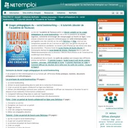 Usages pédagogiques du « social bookmarking » : 6 tutoriels (dossier de l’Académie de Toulouse)