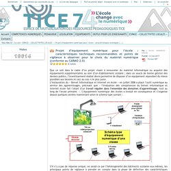 Tice 74 - Site des ressources pédagogiques TICE - Projet d’équipement numérique pour l’école : aide à la définition des caractéristiques techniques du matériel pour la rédaction d'un cahier des charges.