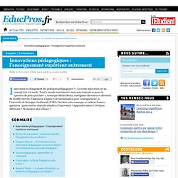 Innovations pédagogiques : l’enseignement supérieur autrement - Enquête sur Educpros