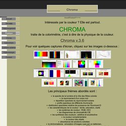 Des logiciels pédagogiques à télécharger gratuitement : CHROMA
