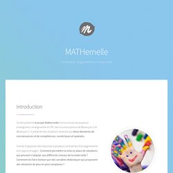 Mathernelle - ressources pédagogiques en mathématiques et en maternelle