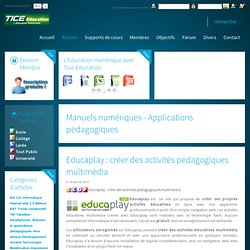 Educaplay : créer des activités pédagogiques multimédia