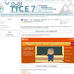 Tice 74 - Site des ressources pédagogiques TICE - TNI et Anglais