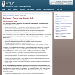 Pedagogy: Elementary (Grades K–6)