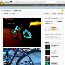 Pedal Powered EL Wire Bike