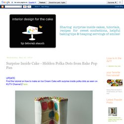 Polka Dot Cake from Bake Pop Pan