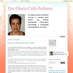 Dra Gloria Colli-Pediatra: Cómo es realmente una leche infantil