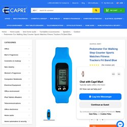 Pedometer For Walking Step Counter Sports Watches Fitness Trackers Fit Band Blue