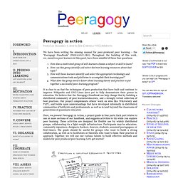 Peeragogy in action