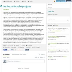 Peerlibrary: A Library for Open @ccess