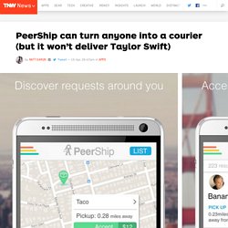 PeerShip Turns Anyone into a Courier Based on Their Commute