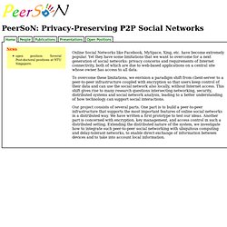 Peer-to-Peer Social Networking
