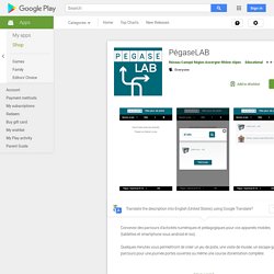 PégaseLAB – Applications sur Google Play