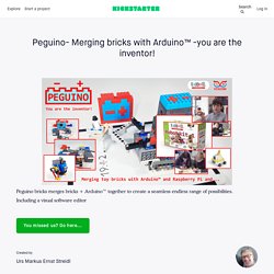 Peguino – merging toy bricks with Arduino™ by Urs Markus Ernst Streidl