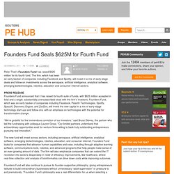 Founders Fund Seals $625M for Fourth Fund
