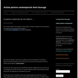 peinture abstraite de l'artiste peintre ame sauvage