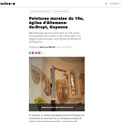 Peintures murales du 15e, église d'Allemans-du-Dropt, Guyenne