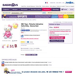 IMC Toys - Peluche intéractive Hello Kitty Bonne Nuit - IMC - Babies"R"Us