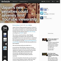 Japan Could Outlaw YouTube