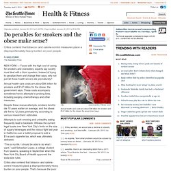 Do penalties for smokers and the obese make sense?