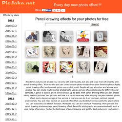 Pencil drawing effects for your photos for free