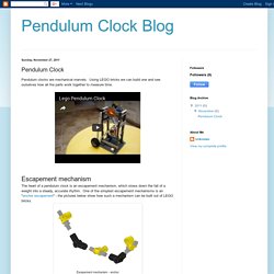 Pendulum Clock Blog: Pendulum Clock