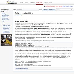 Bullet penetrability