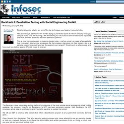 Backtrack 5: Penetration Testing with Social Engineering Toolkit