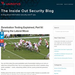 Penetration Testing Explained, Part IV: Making the Lateral Move