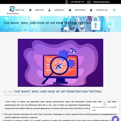 The What, Why, and How of API Penetration Testing - DZone Security