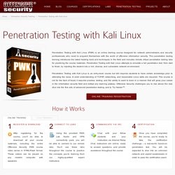 Penetration Testing with Kali Linux