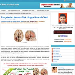Pengobatan Kanker Otak Hingga Sembuh Total