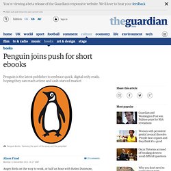 Penguin joins push for short ebooks