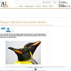 Penguin India lance ses premiers ebooks
