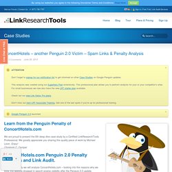 Penguin 2.0 Penalty of Concert Hotels - LinkResearchTools