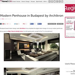 Modern Penhouse in Budapest by Archikron