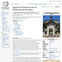 Chapelle des Pénitents noirs de Villefranche-de-Rouergue