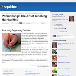 Penmanship: The Art of Teaching Handwriting