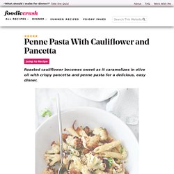 Penne Pasta With Cauliflower and Pancetta