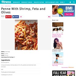 Penne With Shrimp, Feta and Olives