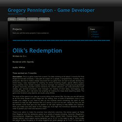 Gregory Pennington – Game Developer » Projects