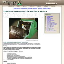 Pennsylvania Crusher Reversible Hammermills for Coal