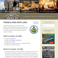 Pennsylvania Knife Laws - Knife Up