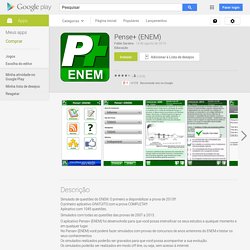 Pense+ (ENEM) - Apps para Android no Google Play