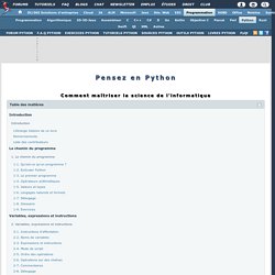 Pensez en Python