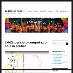 LM02: pensiero computazionale in pratica – CodeWeek Italia