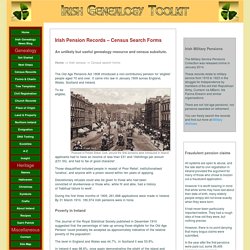Irish pension records and their value for genealogy research