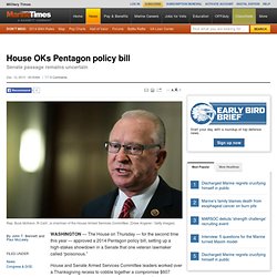 House OKs Pentagon policy bill